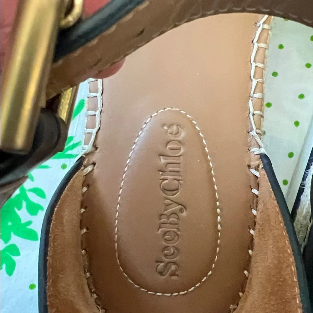 See By Chloé Glyn Leather Espadrilles - 38
